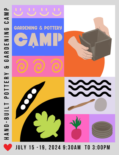 Pottery & Gardening Camp. JULY 15 - 19: Roblox Week!