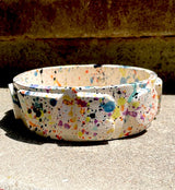 Rainbow Splatter Pet Bowl