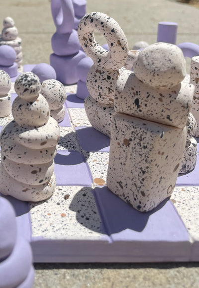 Lavender Chess Set