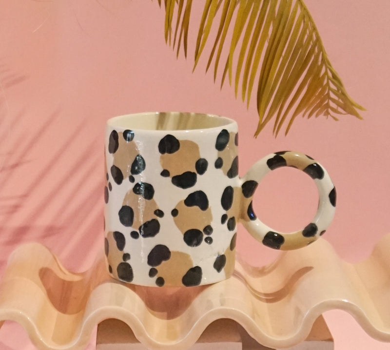 Modern Trendy Leopard Pattern Coffee Mug By Artists Collection